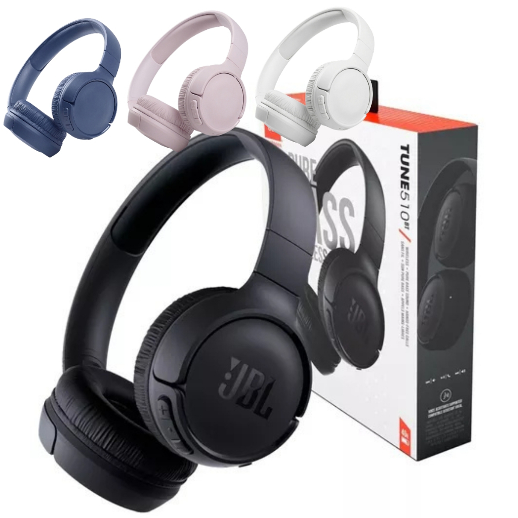 Fone 510bt Headphone Bluetooth Over-Ear Fones Sem Fio Cancelamento de Ruído Co Ort — R$ 69,90 em Shopee