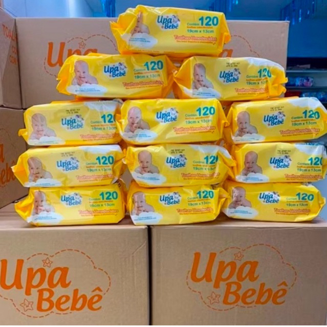 kit 6 pacotes 840 Toalha Umedecida Upa Bebê com Aloe Vera – Tampa Flip Top Toalha Umedecida Upa Bebê - Super econômica — Oferta Verificada