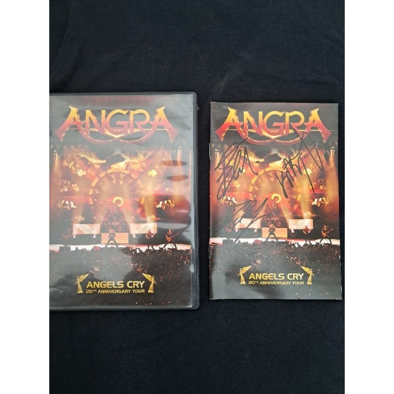 DVD Angra - Angels Cry 20th Anniversary Tour c/encarte autografado