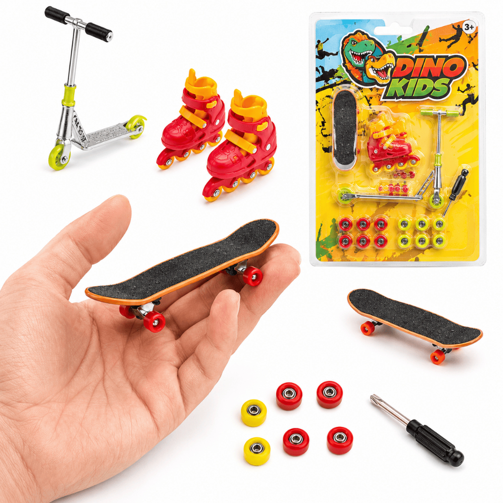 Kit Radical Skate Patins Patinete Miniatura Infantil