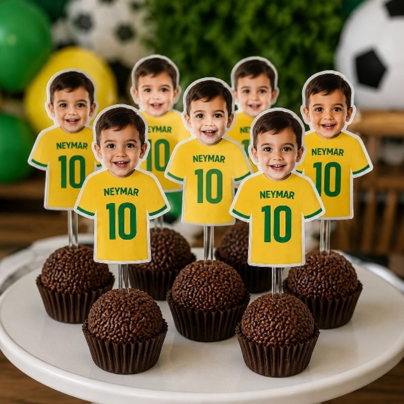 KIT TAGS TOPPERS BRASIL ROSTINHO PARA DOCINHO BRIGADEIRO, TAG COPA ROSTINHO PERSONALIZADOS BRIGADEIRO CUPCAKE ENFEITE
