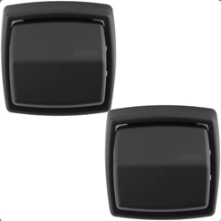 Kit 2 Acabamento Para Válvula De Descarga Vaso Sanitário Banheiro Deca Hydra Docol Preto Fosco Black