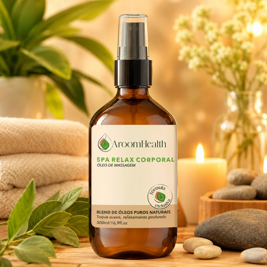 Blend de Óleos para Massagem Relax 500 ml Fórmula Exclusiva