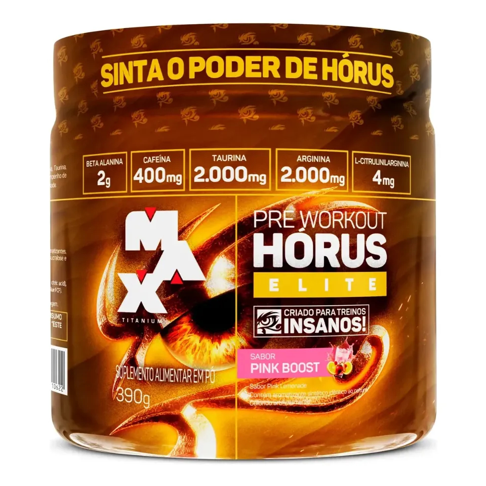 Hórus Elite Pré Treino Max Titanium 300g