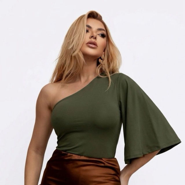 BODY BLUSA MULA MANCA MANGA FLARE BORY MULA MANCA