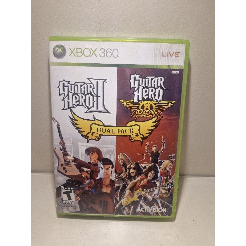 Guitar hero dual Pack xbox 360 original em mídia física
