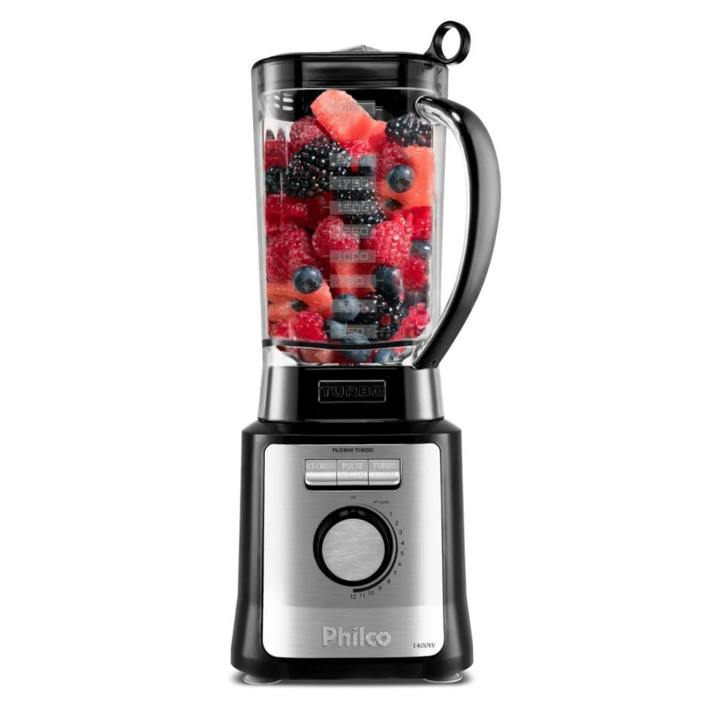 Liquidificador Philco 1200W3L Easy Smart Turbo PLQ1600P 127v