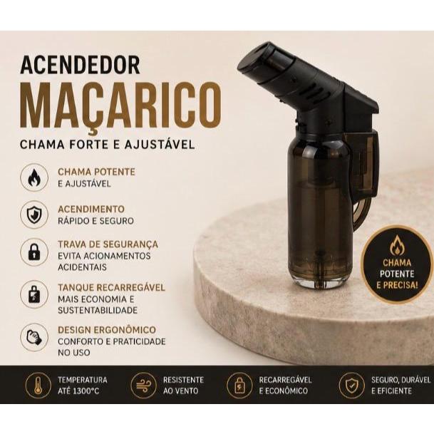 MINI MAÇARICO ACENDEDOR AUTOMÁTICO UTENSILIOS DE COZINHA ARTESANATO CAMPING