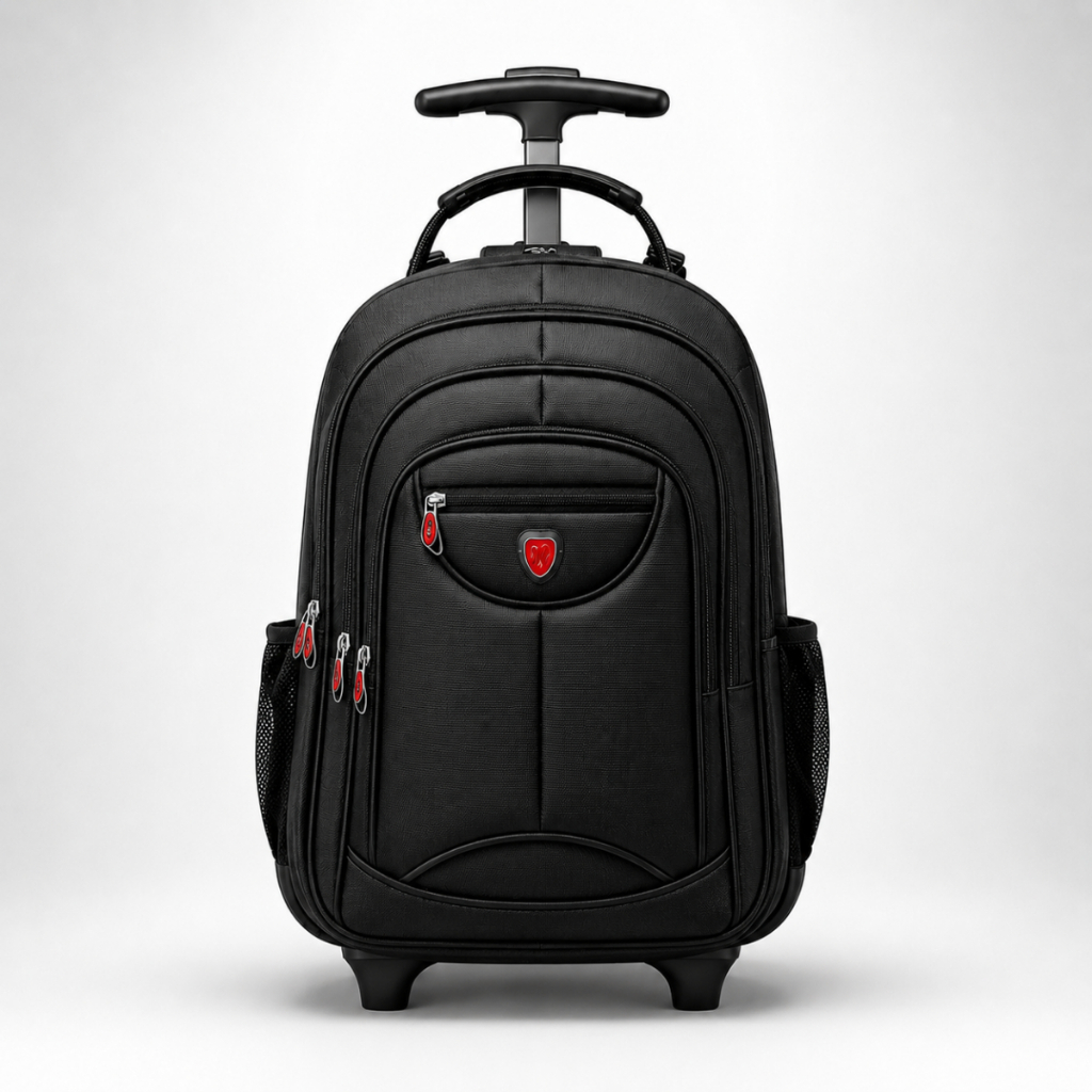 Mochila Rodinha Executiva 35L Impermeável Antifurto USB Notebook Viagem Trabalho Unissex
