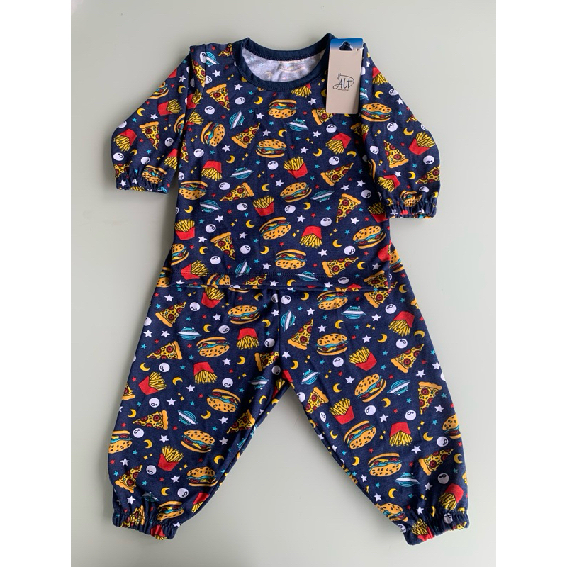 Pijama Infantil Longo Malha Fria Estampas Sortidas Menino e Menina