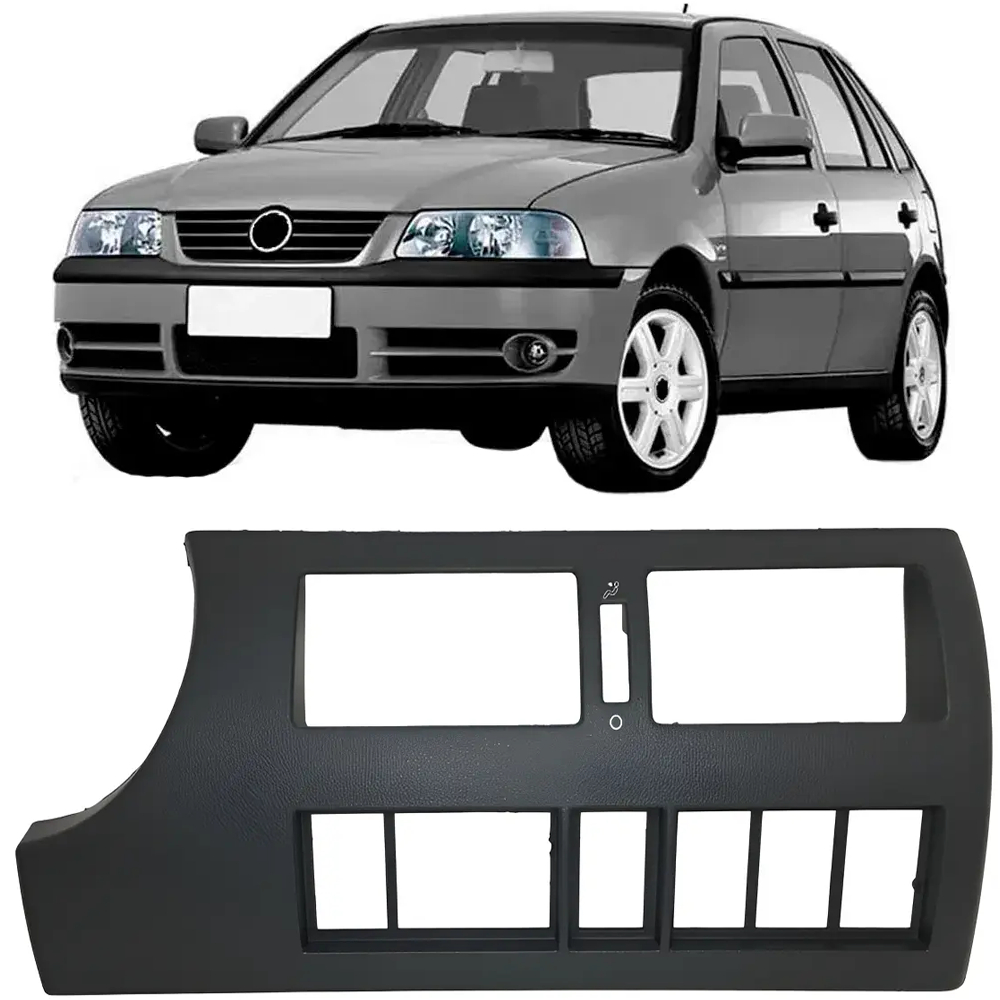 Moldura Painel Central Gol Saveiro 00 A 05 Cinza Antracit