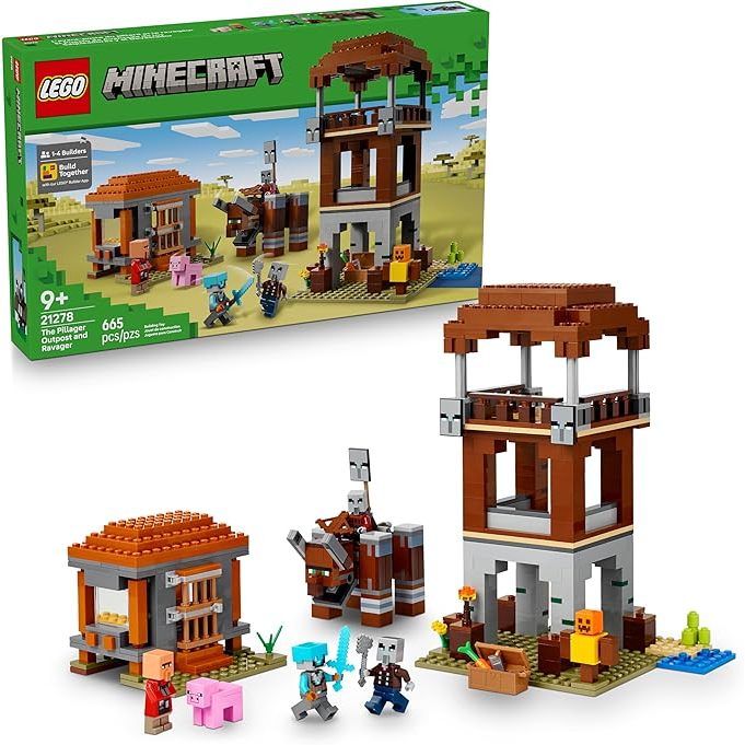 LEGO Minecraft O Posto Avançado do Saqueador e Devastador 21278