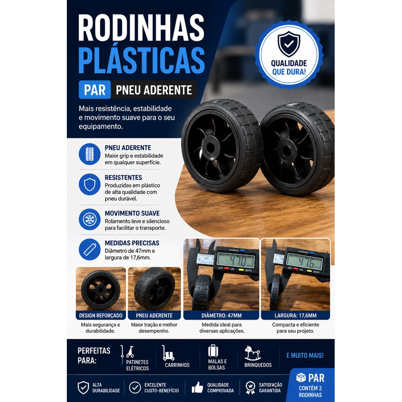 rodinhas plásticas para reposição de malas carrinhos ou utilidades que possuem rodinhas similares