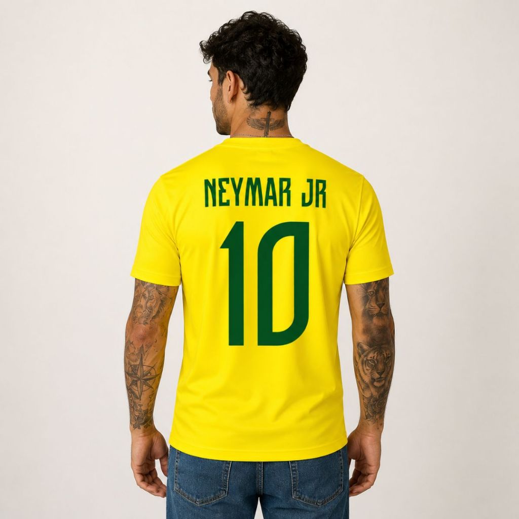 Camiseta Masculina Brasil Copa do mundo 2026 Futebol jogador Seleção Brasileira Jogadores