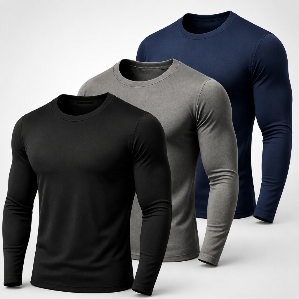 Kit 3 Camiseta Masculina Segunda Pele Proteção UV50+ Blusa Térmica Unissex Academia