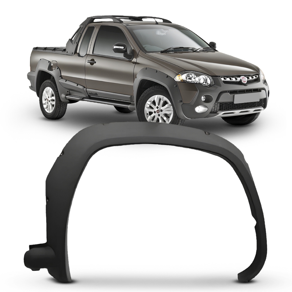 Alargador Paralama Dianteiro Strada Adventure Locker 2009 A 2013 Moldura Cinza Texturizado