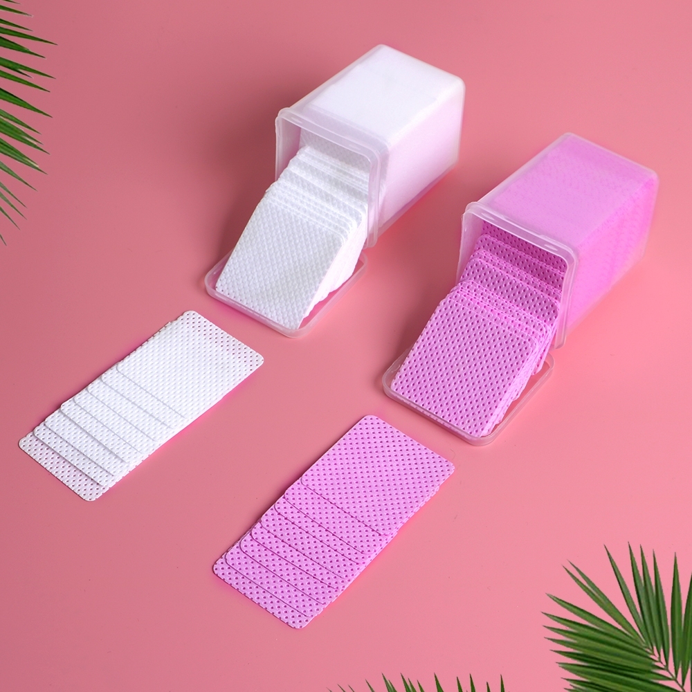 Kit Com 200pcs Algodão Sem Fiapos para Limpeza de Bico de Cola para Cílios Extensão e Unhas