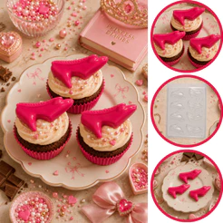 1~10 Forma Simples Sapatinho Cód. 265 em Acetato BWB Para Bombom, Doces de Chocolate e Confeitaria (CHOCO)
