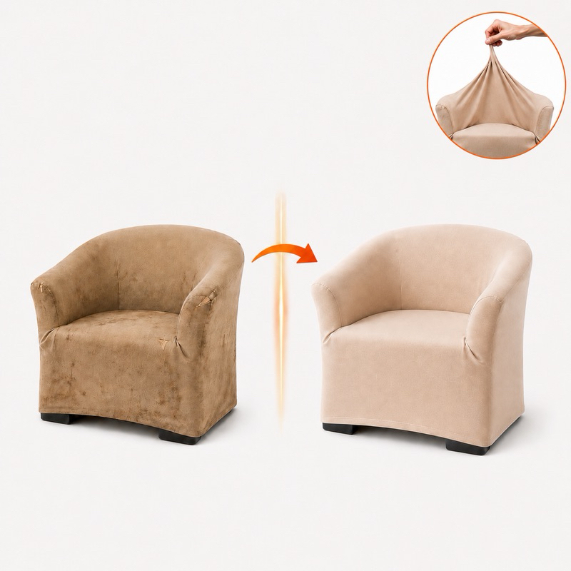 Kit 2 Capas Poltrona Ferradura Malha Gel – Ajuste Perfeito – Protege e Renova – Anti Pelo urca