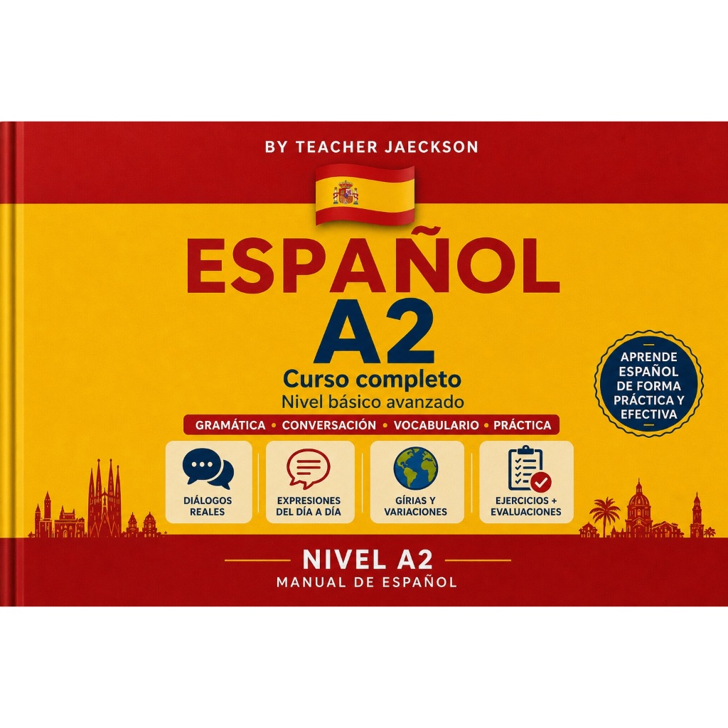APOSTILA KIT ESPANHOL BÁSICO A2 COMPLETO | Livro do Aluno + Livro de Exercícios+apresentação interativa