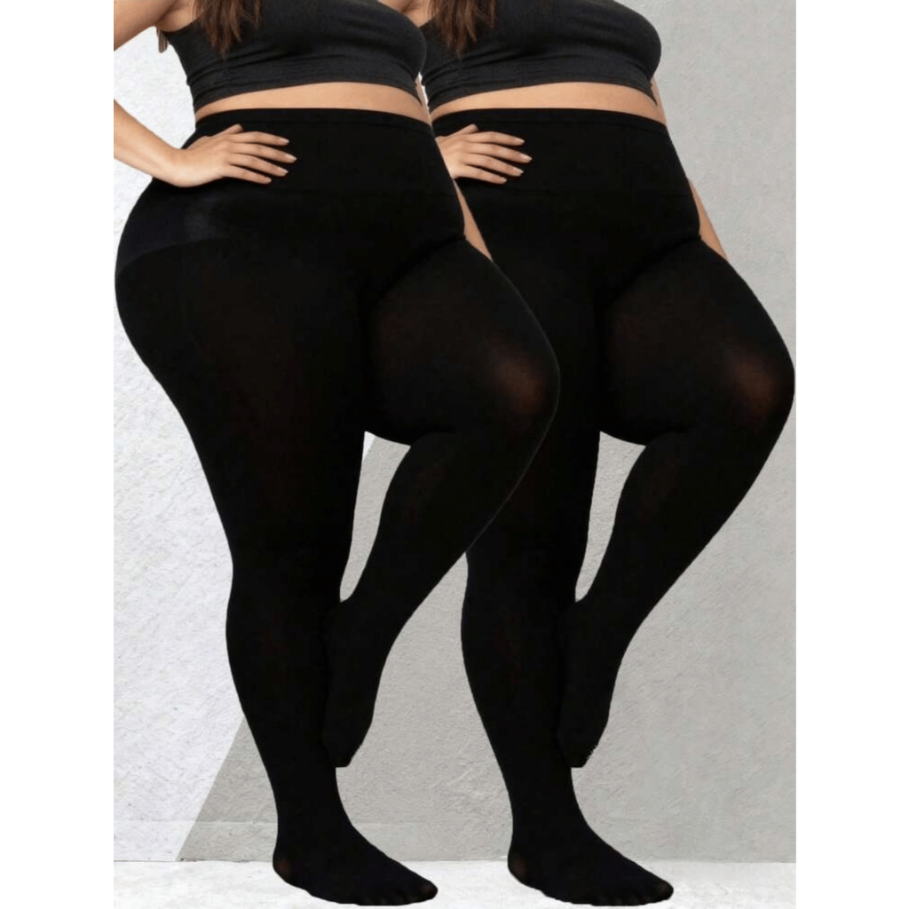 Meia Calça Térmica com pé Fio 80 Flanelada  Do 44 ao Plus Size (até 52) Grossa