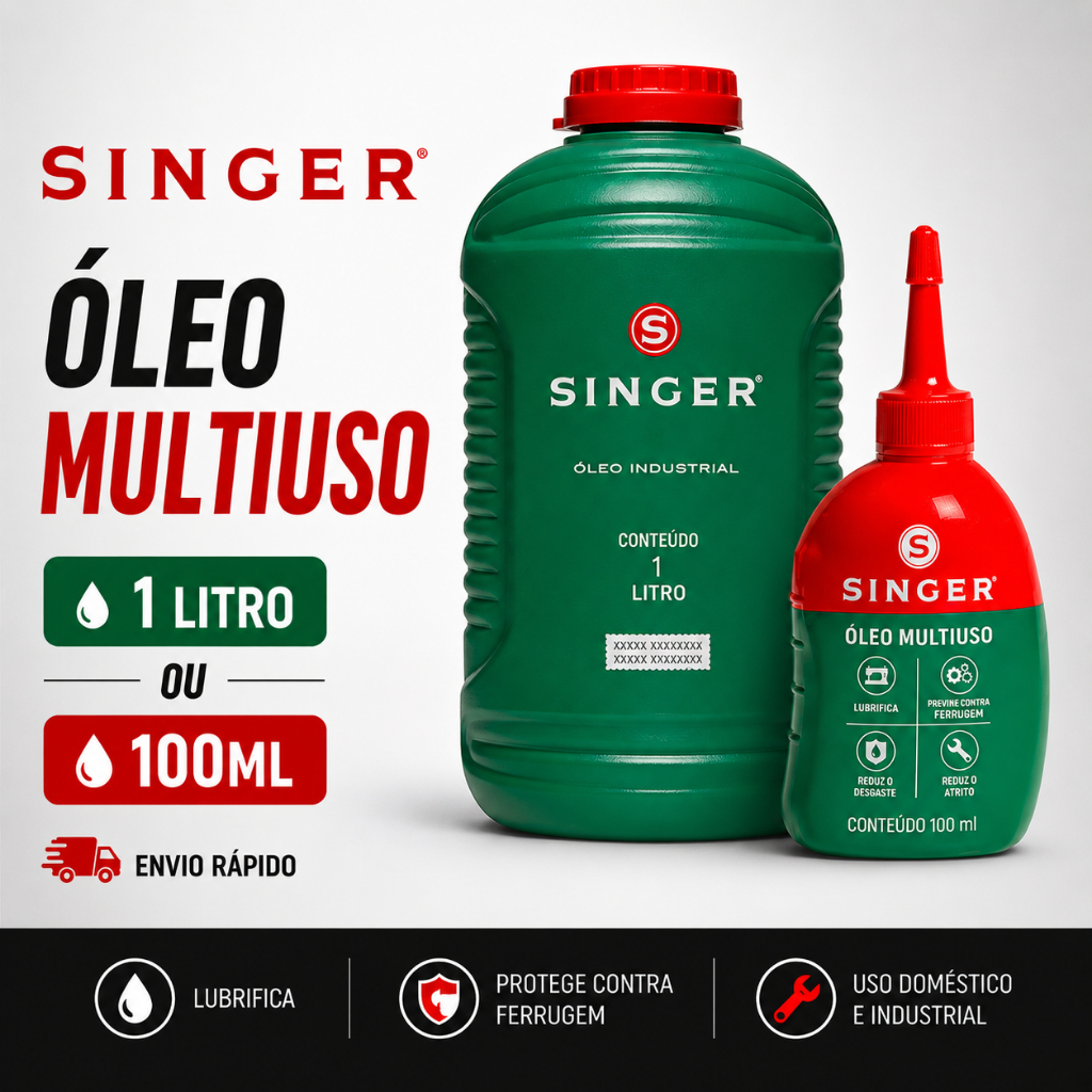 Óleo Singer Lubrificante Multiuso 100ml e 1 litro