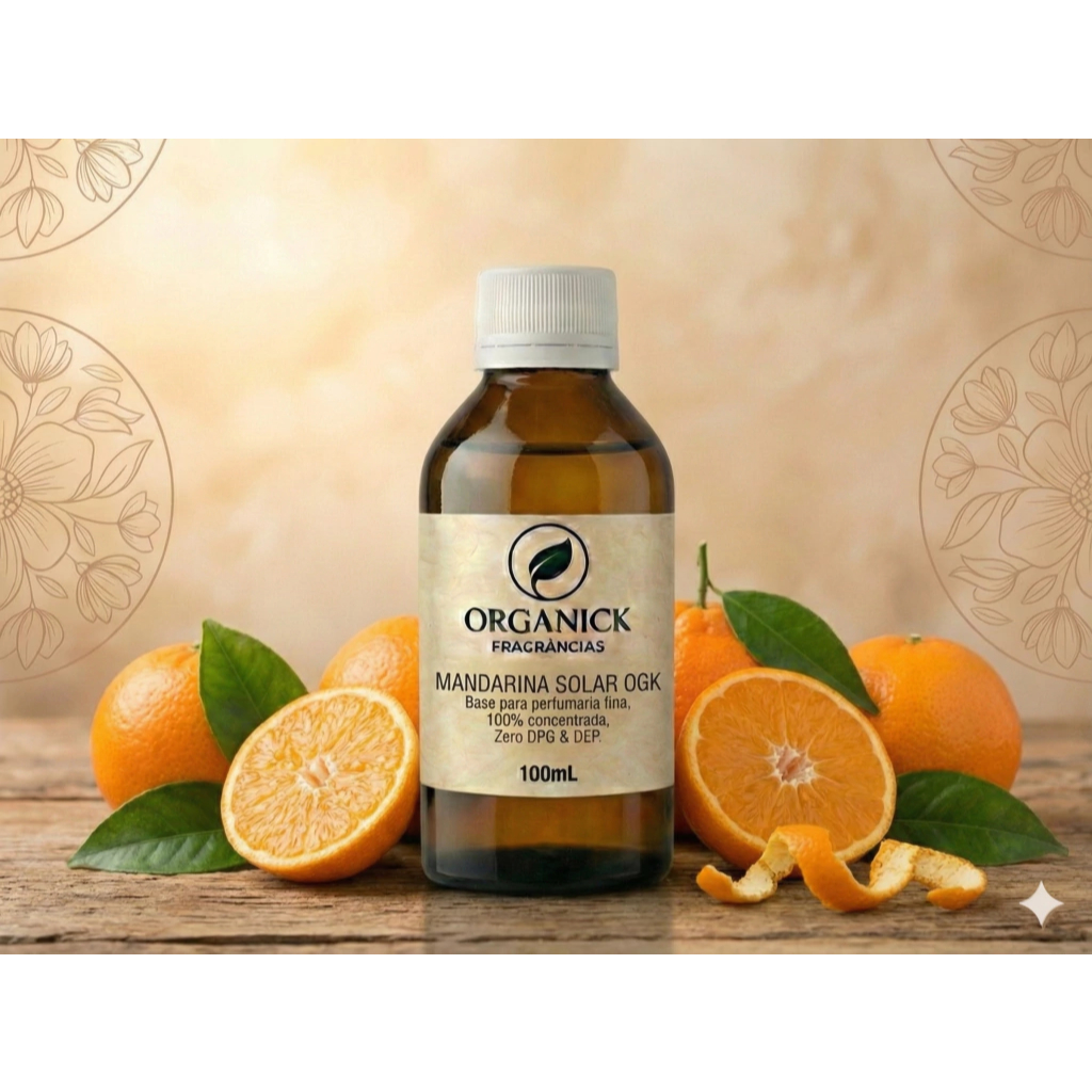 ORGANICK - Mandarina Solar OGK - Base de acorde 100% concentrada - Óleo essencial replacer
