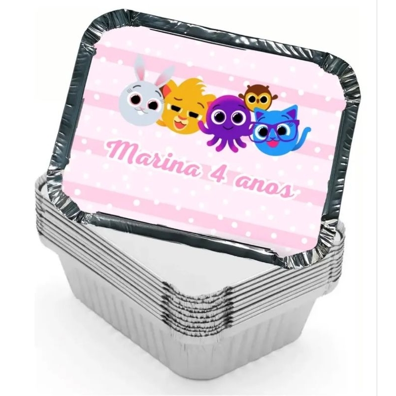 Kit 10 Marmitinha Personalizada Festa bolo qualquer tema