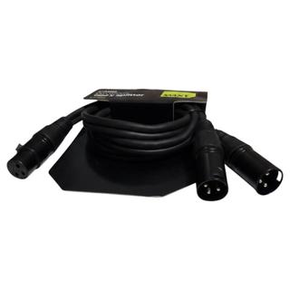 Cabo Adaptador Splitter Xlr Em Y 1 Femea X 2 Machos 1 Metro
