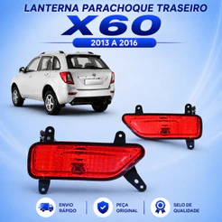 Lanterna Parachoque Traseiro X60 2013 2014 2015 2016