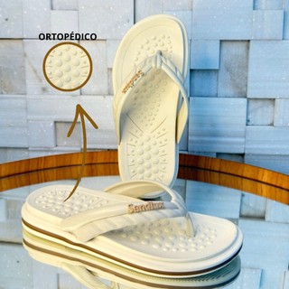 Chinelo Sandália Ortopédica Antiderrapante Feminina para Esporão Ultra Conforto Macia e Leve