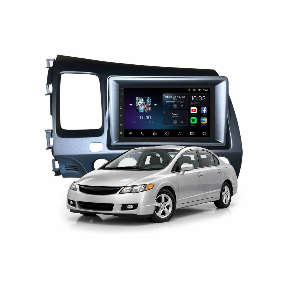 Multimídia 7' Android Civic 2007 A 2011 Aikon Core Red 64gb
