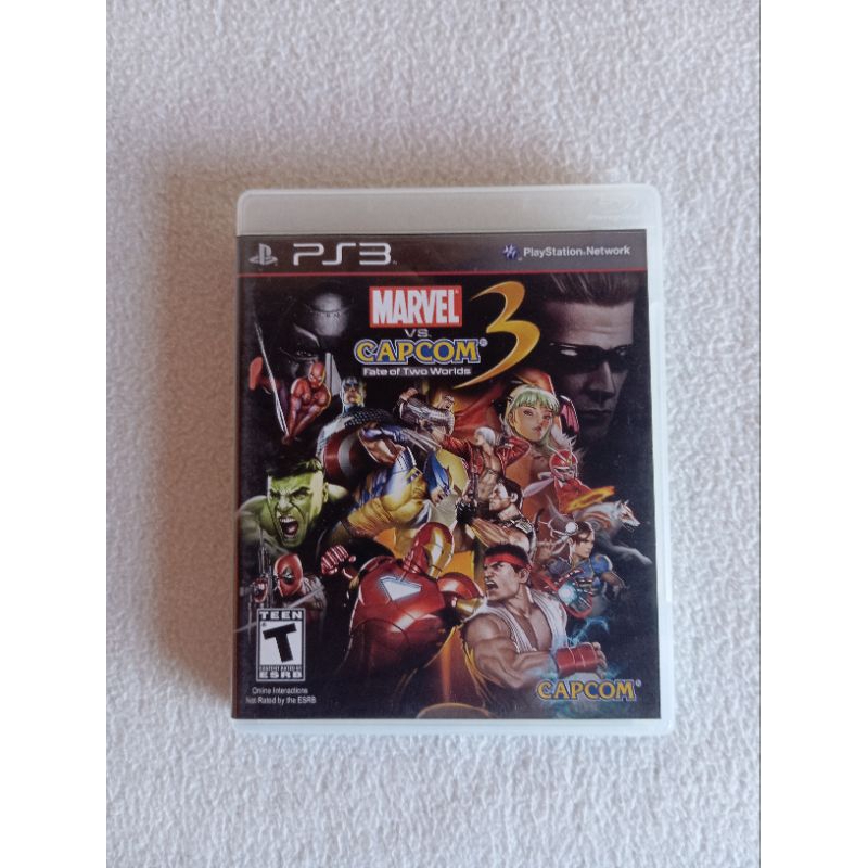 Jogo Ps3 Marvel Vs Capcom 3 Fate Of Two Worlds Mídia Física