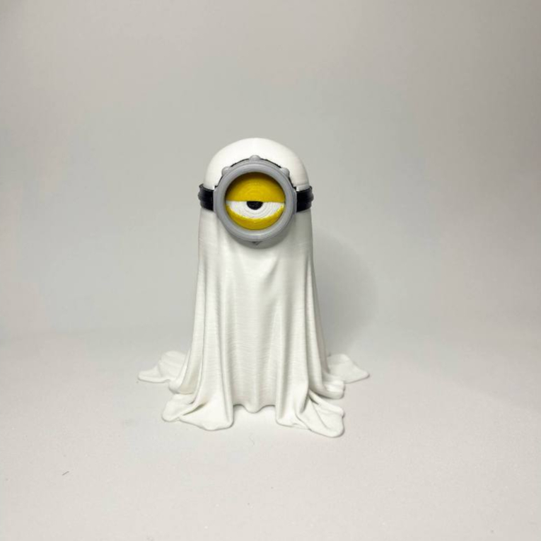 Miniatura Minion Fantasma Impressão 3D Decoração Geek casa sala quarto presente