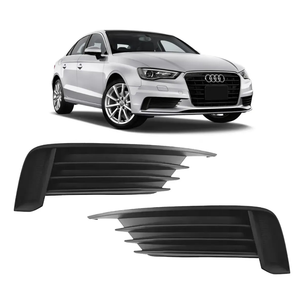 Par Grade Moldura Farol Milha Dianteiro Audi A3 Sedan 2014 2015 2016 8V5807682 8V5807681