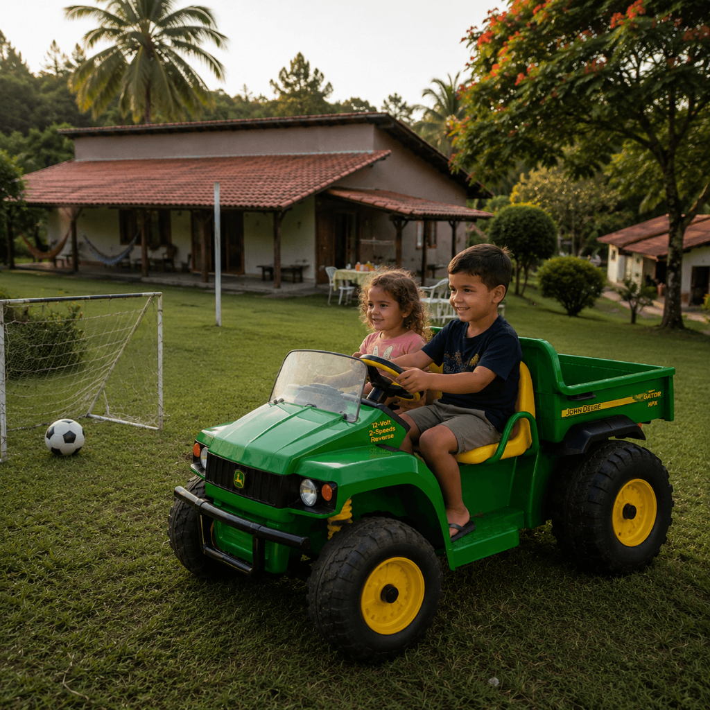 Trator Eletrico Menino Menina Peg Perego Deere Gator HPX 12V 2 lugares