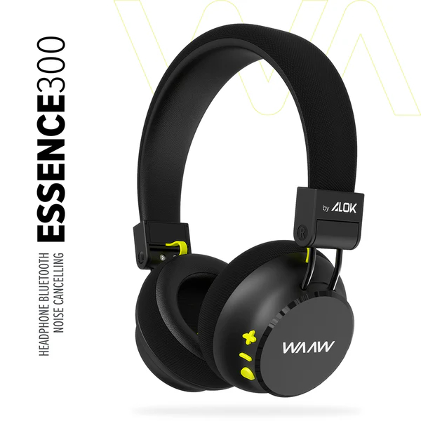 Headphone WAAW Essence 300 Bluetooth ANC Preto 60h Bateria
