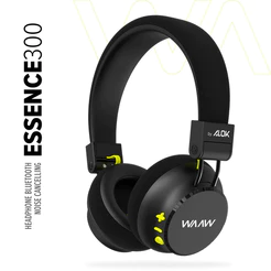Headphone WAAW Essence 300 Bluetooth ANC Preto 60h Bateria