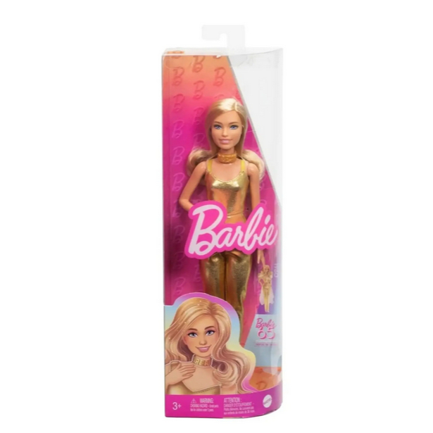 Barbie Fashionista Roupa Dourada - Boneca Estilo 222 - Mattel