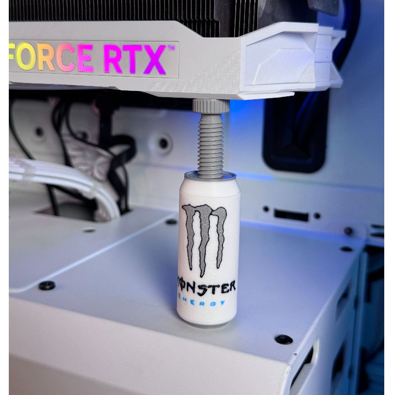 Suporte GPU Ajustável Anti-Emperramento Monster Energy para Placa de Vídeo RTX RX GTX