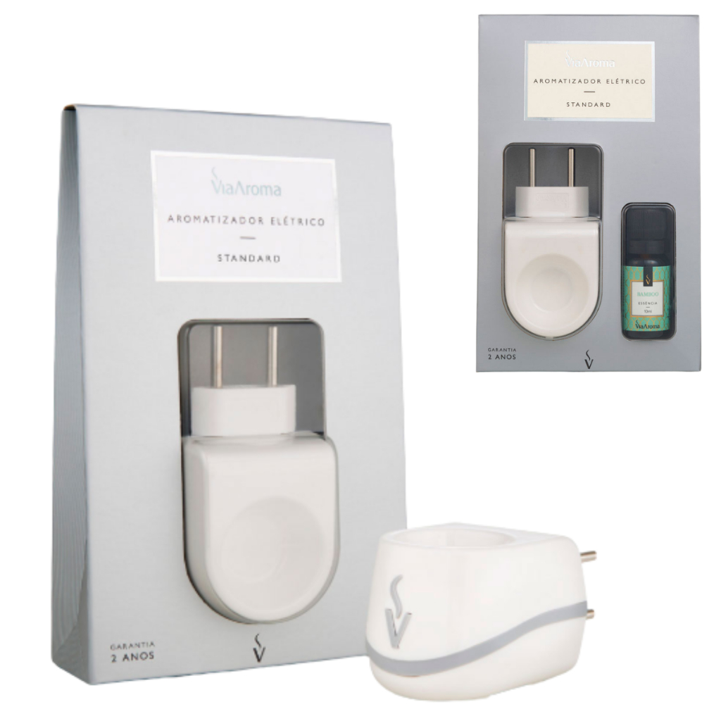 Difusor Aromatizador Elétrico Standart Original Via Aroma e Essências
