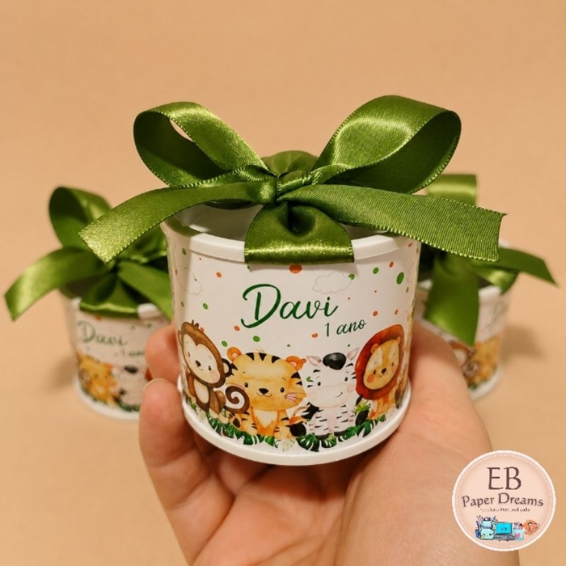 Kit tubolatas Personalizadas 5x6 Safari- Lembrancinhas/ Maternidade/ Chá de bebê/Festa Infantil - DIVERSOS TEMAS
