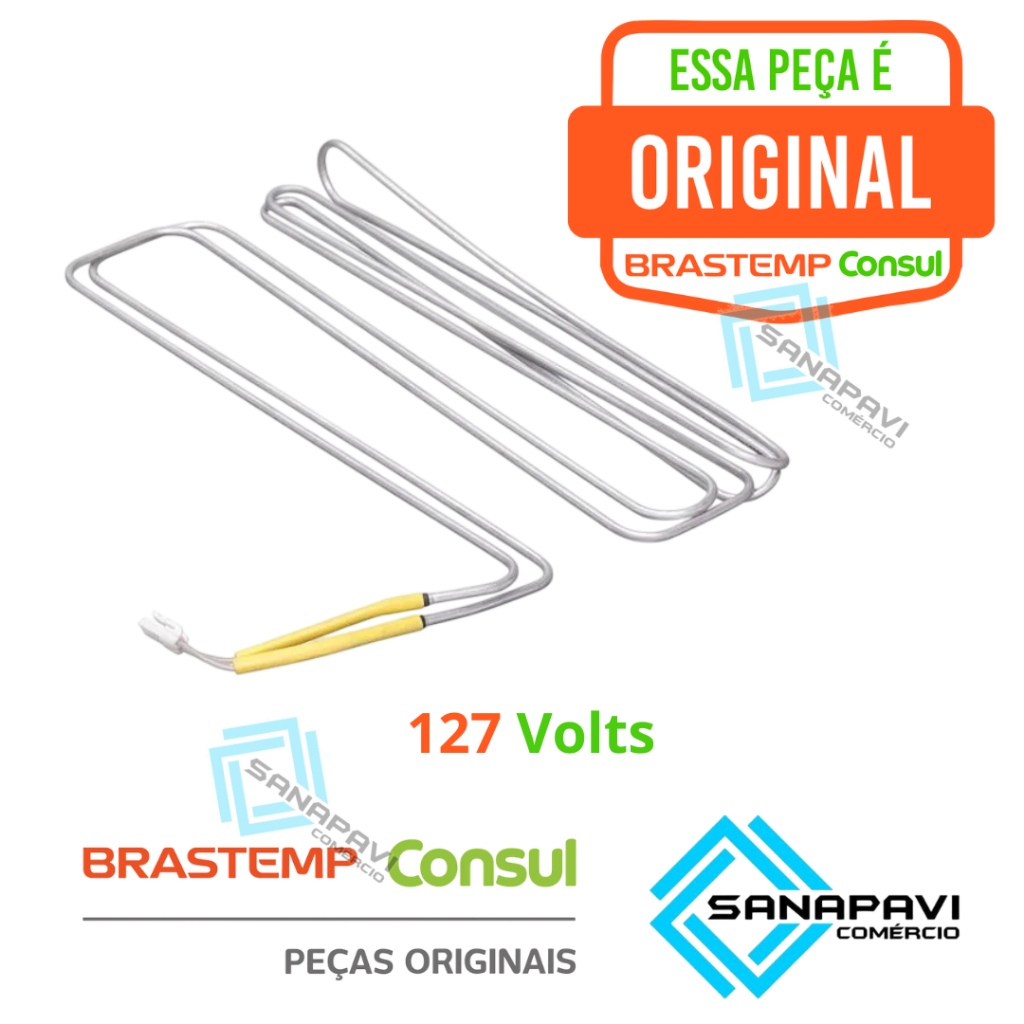 Resistência degelo W10555140 Geladeira Consul Crm56 Original