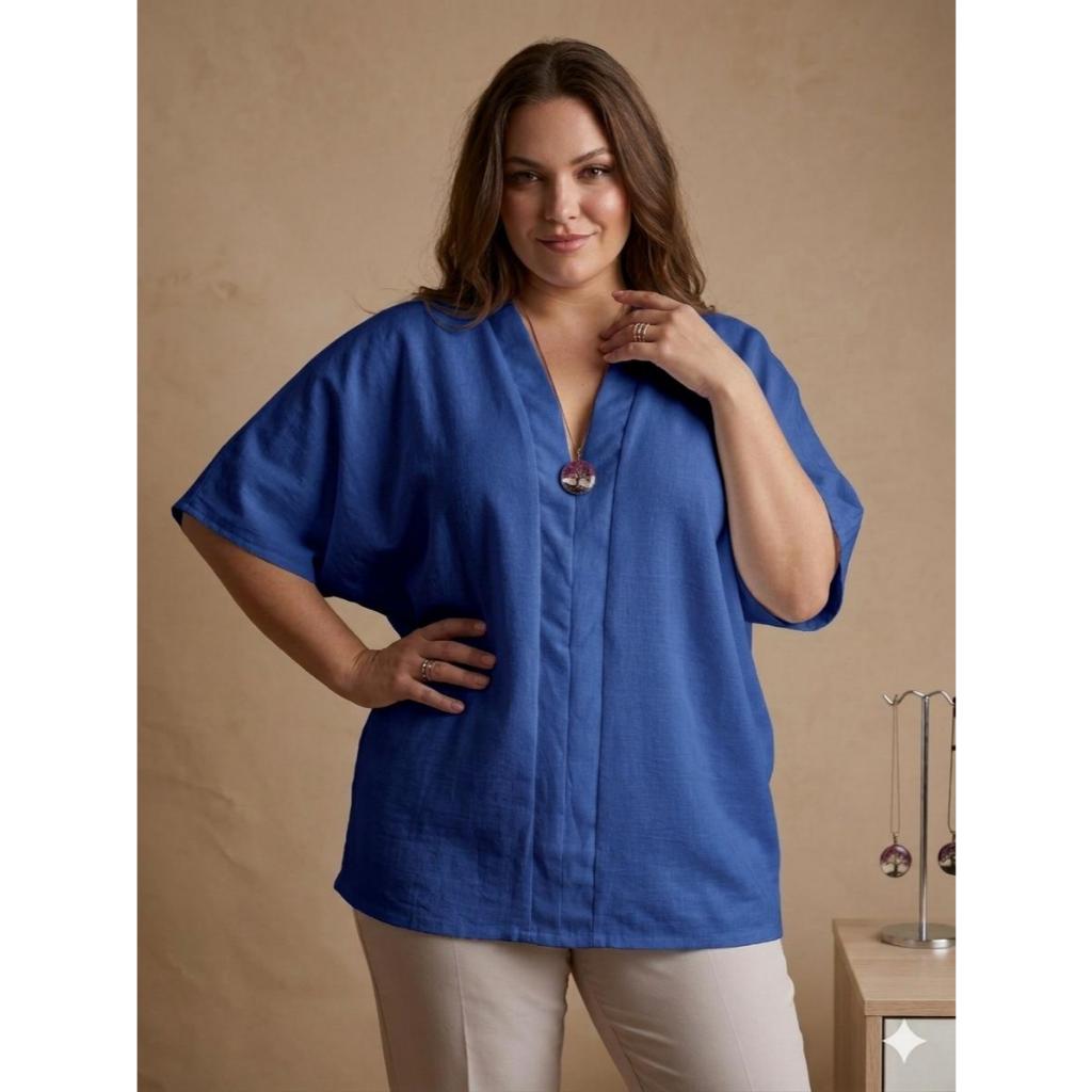Blusa feminina,crepe Duna