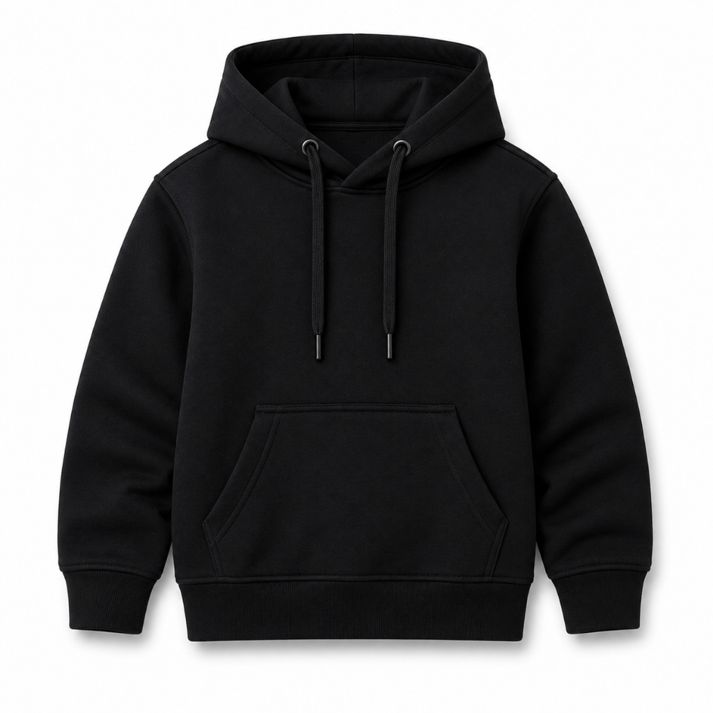 Moletom Infantil Canguru Com Capuz Blusa de Frio Flanelada Quentinha Com Bolsos Criança