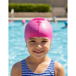 Touca Natação Infantil Silicone Prova De Agua Menino Menina