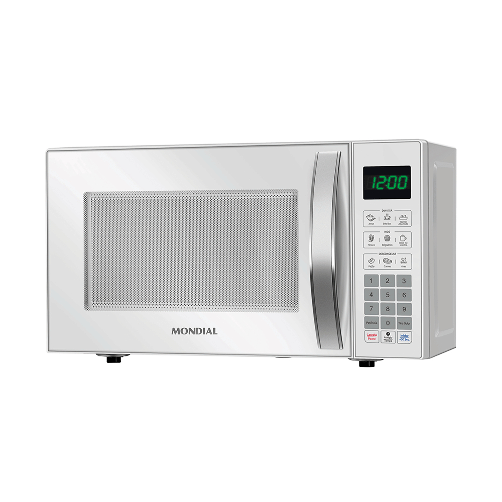 Micro-ondas Mondial MO-01-21-W 21L Branco 127V 1200W 10 Potências Função Descongelar