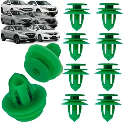 Kit 10 Presilha Grampo Forro Porta Honda Wrv Hrv Fit Accord City Civic 2012 Até 2019