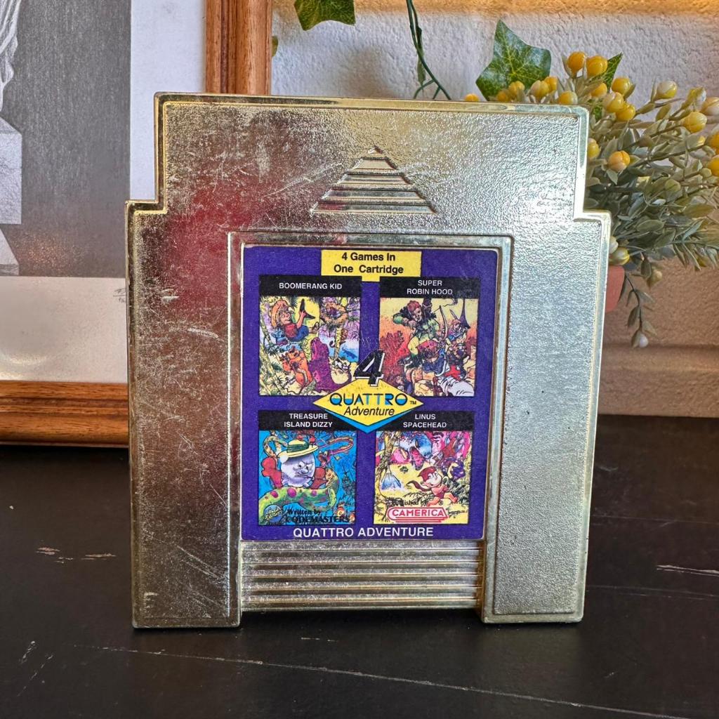 Jogo Cartucho Dourado Raro Quattro Adventure Nintendo NES