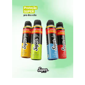 Desodorante Antitranspirante Super Citrus 72h Aerossol 250ml | Proteção Contra Odor e Suor | Fragrância Cítrica Refresca